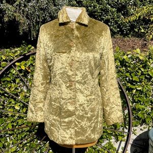Anonymous John Carlisle crushed velvet coat